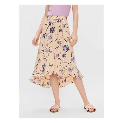 Apricot Floral Midi Skirt Pieces Lillian - Women