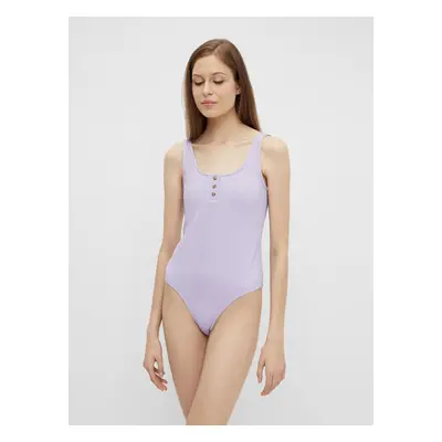 Light Purple Buttoned Bodysuit Pieces Nancy - Women