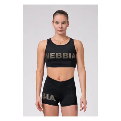 NEBBIA Gold Mesh mini top