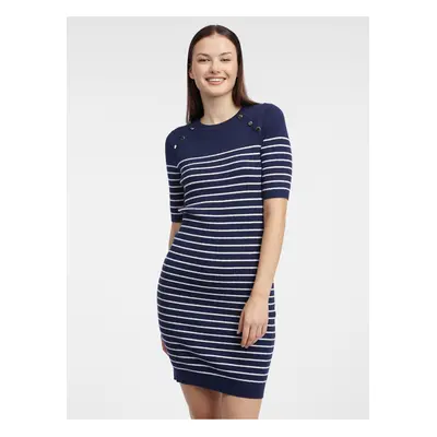 Orsay Dark Blue Women Striped Sweater Dress - Women