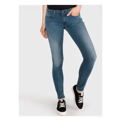 Blue Women Slim Fit Jeans Replay Luz - Women