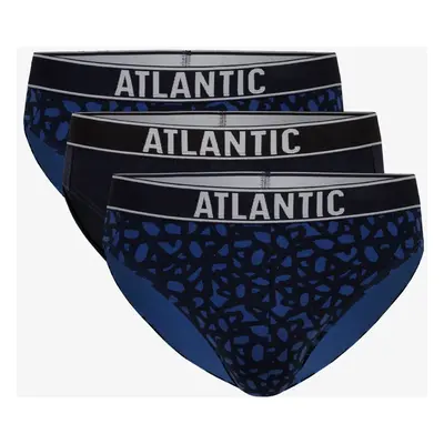 Classic men's briefs ATLANTIC 3Pack - black/navy blue