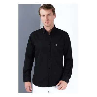 G785 DEWBERRY MEN'S SHIRT-BLACK-1