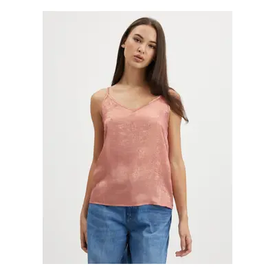 Pink Glossy Top ONLY Madi - Women