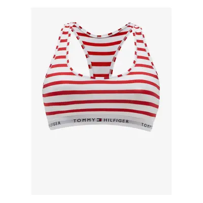 White and Red Ladies Striped Bra Tommy Hilfiger Underwear - Women