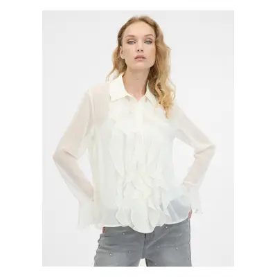 Cream women's blouse ORSAY - Women's