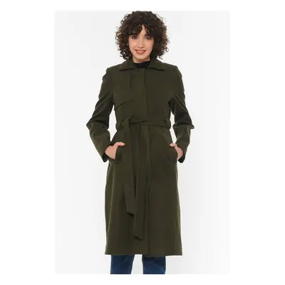 Z6570 DEWBERRY WOMEN'S COAT-KHAKI