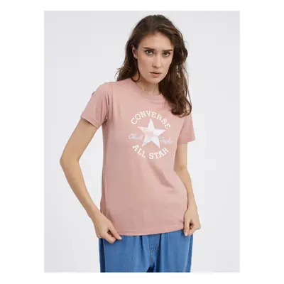 Pink Women's T-Shirt Converse - Women