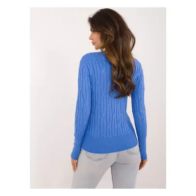 Blue women's classic sweater