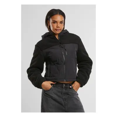 Women's jacket Sherpa Crinkle Nylon Mix black/black