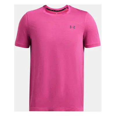 Under Armour UA Rush Seamless Wordmark T-Shirt SS-PNK - Men's