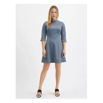 Orsay Blue Ladies Patterned Dress - Women