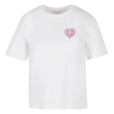 Women's T-shirt Heart Cage - white