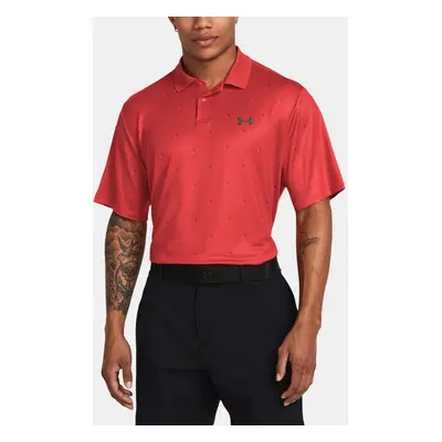 Under Armour T-Shirt UA Perf 3.0 Printed Polo-RED - Men's