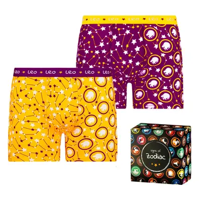 Men's boxers Frogies Zodiac Oroszlán 2P Gift box