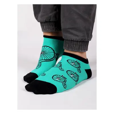 Yoclub Man's Ankle Funny Cotton Socks Patterns Colours