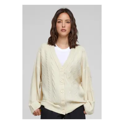 Women's knitted cardigan light beige