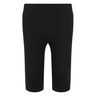 High-waisted shorts for girls - black