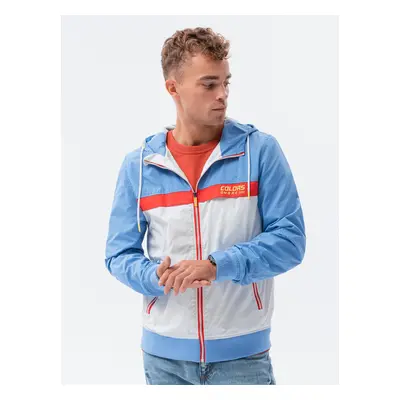 Ombre Men's hooded windbreaker jacket