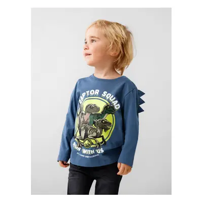 Blue Long Sleeve T-shirt name it Jinus Jurassic - Boys