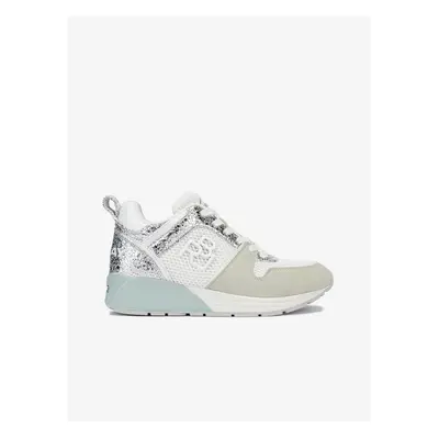 Women's Sneakers in White-Silver Replay - Womens