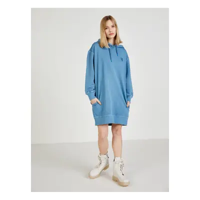 Blue Hoodie Dress Pepe Jeans Dana - Women