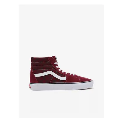 Burgundy suede patterned sneakers VANS - Women