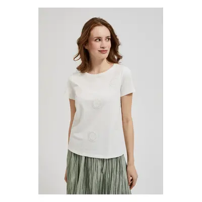 Women's T-shirt with MOODO app - white