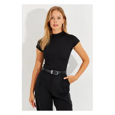 Cool & Sexy Women's Black Diving Blouse