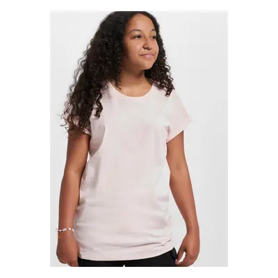 Girls' Organic Shoulder Extended T-Shirt - Pink