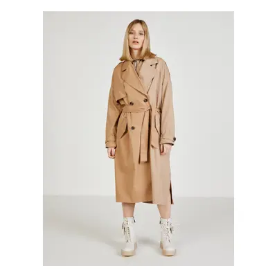 Beige women's trench coat ONLY Betty - Women's