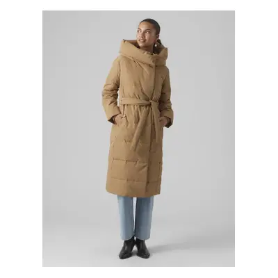 Women's brown winter coat VERO MODA Leonie - Women