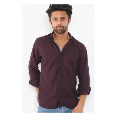 G710 DEWBERRY MEN'S SHIRT-BURGUNDY