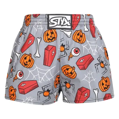 Children's boxer shorts Styx art classic rubber Halloween coffins