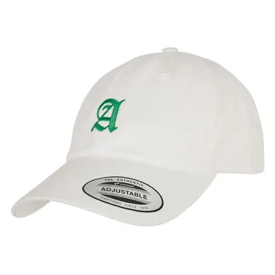 Letter White Low Profile Cap A