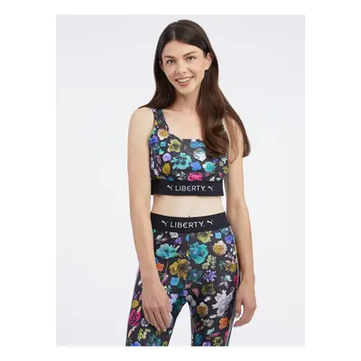 Black Womens Sports Floral Top Puma x Liberty - Women