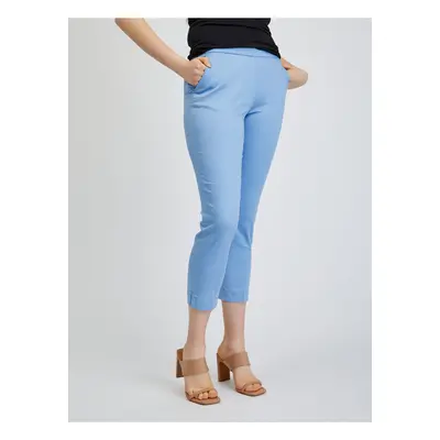 Orsay Light blue ladies shortened trousers - Women