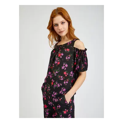 Orsay Black Women Floral Blouse - Women