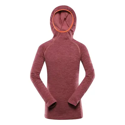 Children's quick-drying hoodie with cool-dry ALPINE PRO ROLTO anemone