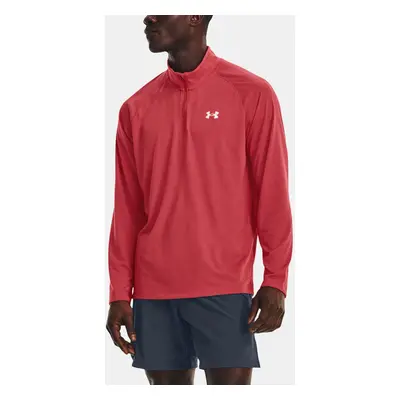 Under Armour T-Shirt UA STREAKER HALF ZIP-RED - Men