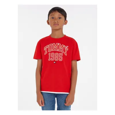 Red boys' T-shirt Tommy Hilfiger - Boys