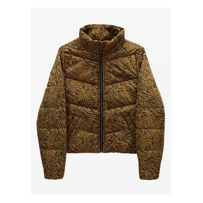 Black/brown Girls' Patterned Quilted Jacket VANS Foundry Puffer Pr - Girls