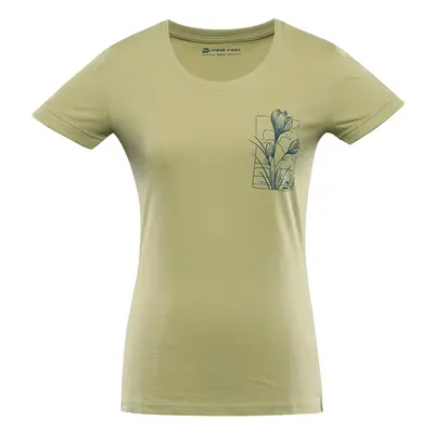 Women's T-shirt made of organic cotton ALPINE PRO TERMESA weeping willow variant pb