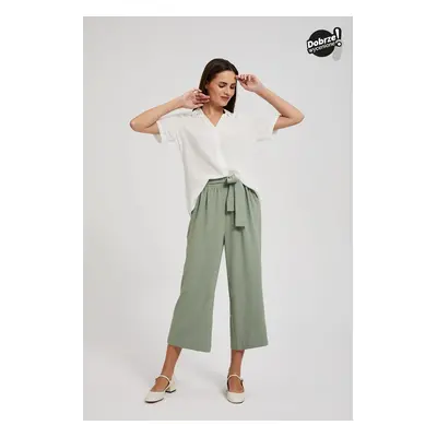 Women's summer trousers MOODO - olive