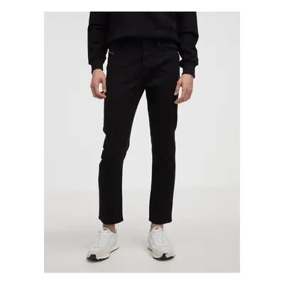 Black Men's Straight Fit Diesel Jeans - Men's