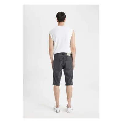 DEFACTO Regular Fit Jean Bermuda Shorts