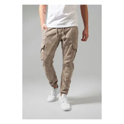 Camo Cargo Jogging Pants Sand Camouflage