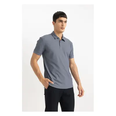 DEFACTO Modern Fit Basic Plain Short Sleeve Polo Shirt