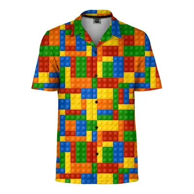 Mr. GUGU & Miss GO Unisex's Blocks Shirt Sh-Man-Sht2062