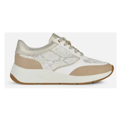 Beige women's sneakers Geox Cristael - Women's